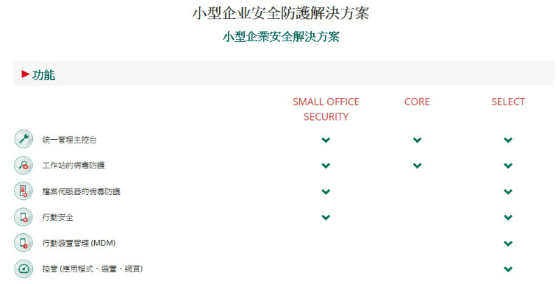 小型企業安全解決方案